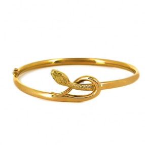 Bracelet serpent en or jaune 18k