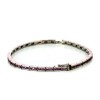 Bracelet ligne pierres rose