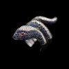 Bague Serpent saphirs diamants rubis