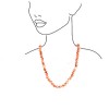 Collier choker en corail peau d'ange