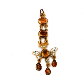 Pendentif St Esprit XIX ème siècle en or jaune
