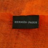 Etole Hermès en cachemire et soie orange