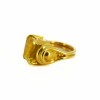 Bague pierre jaune