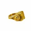 Bague pierre jaune