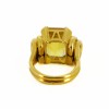 Bague pierre jaune