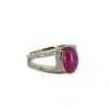 Bague pierre rose