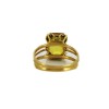 Bague 1970' en or jaune et citrine