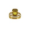 Bague 1970' en or jaune et citrine