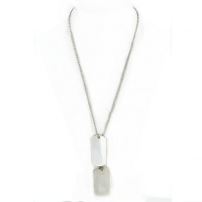 Collier Gucci Plaques militaires en argent