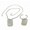 Collier Gucci Plaques militaires en argent