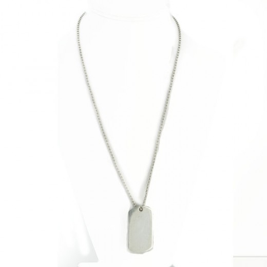 Collier Gucci Plaques militaires en argent