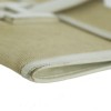 Pochette Hermès Jigé en cuir blanc cassé et tissu beige