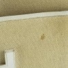 Pochette Hermès Jigé en cuir blanc cassé et tissu beige