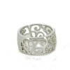 Bague volute diamants en or blanc