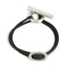 Bracelet Hermès Skipper sur cordon noir