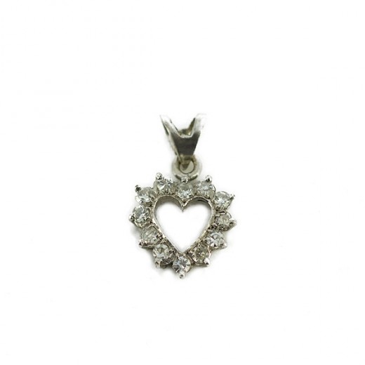 Pendentif Coeur diamants