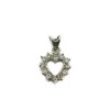 Pendentif Coeur diamants