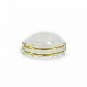 Bague Baccarat en cristal et or jaune