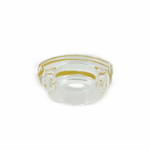 Bague Baccarat en cristal et or jaune
