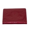 Porte-monnaie Louis Vuitton Ludlow en cuir vernis cerise