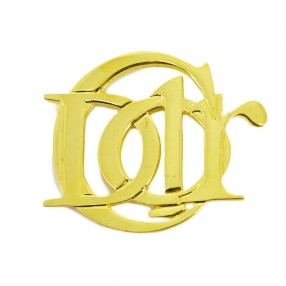 Broche Christian Dior en plaqué or