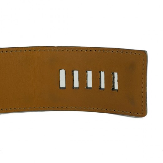 Ceinture Hermès Médor en cuir noir