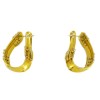 Boucles d'oreilles ruban en or jaune 18k