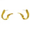 Boucles d'oreilles ruban en or jaune 18k