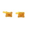 Boutons de manchette en or jaune 18k