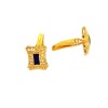 Boutons de manchette en or jaune 18k