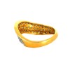 Bague vague en diamants en or jaune