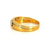 Bague diamants en or jaune 18k