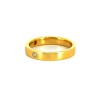 Bague avec diamants en or jaune 18k