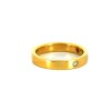 Bague avec diamants en or jaune 18k