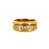 Bague en or jaune 18k avec diamants