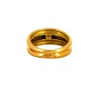 Bague en or jaune 18k avec diamants