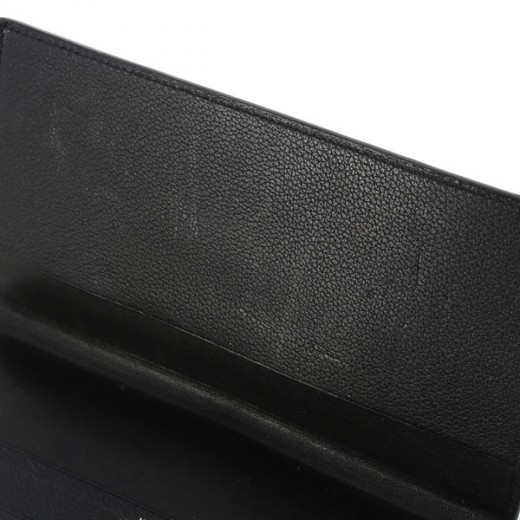Porte-clés HERMÈS Noir En Cuir Et Acier - Longueur 44 Cm, Occasion Très Bon état