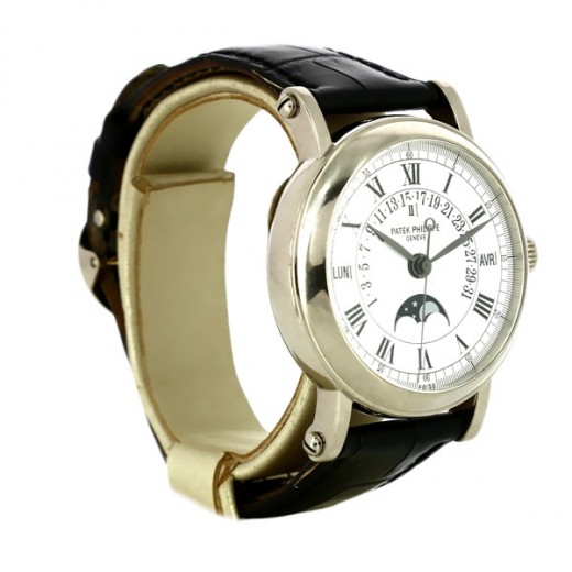 Boucle Déployante Patek Philippe En Or Blanc - Largeur 16 Mm - Occasion - Pour Bracelet De Montre