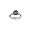 Bague solitaire or blanc