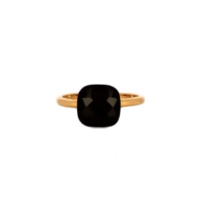 Bague pierre noire