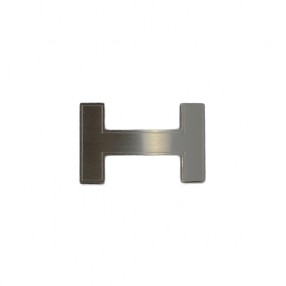 Boucle de ceinture Hermès Quizz argentée