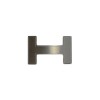 Boucle de ceinture Hermès Quizz argentée