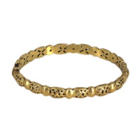 Bracelet rigide en or jaune 18k