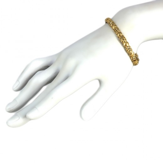Bracelet rigide en or jaune 18k