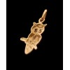 Pendentif Chouette en Or et Rubis