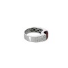 Bague en or blanc avec diamants et rubis