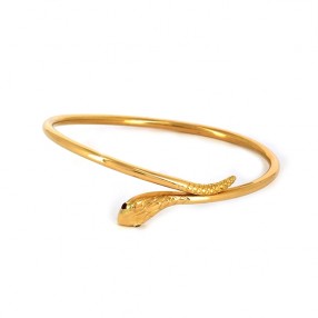 Bracelet Serpent en or jaune et rubis