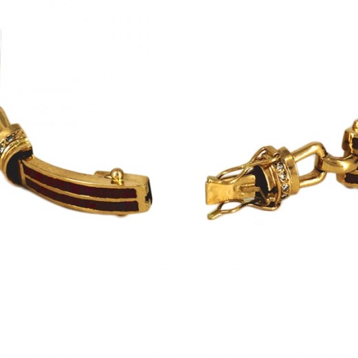 Bracelet Moderniste Ancien - Style Unique En Métal Argenté - Occasion En Excellent état