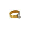 Bague Lien 2 ors avec des diamants