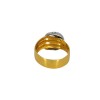 Bague Lien 2 ors avec des diamants